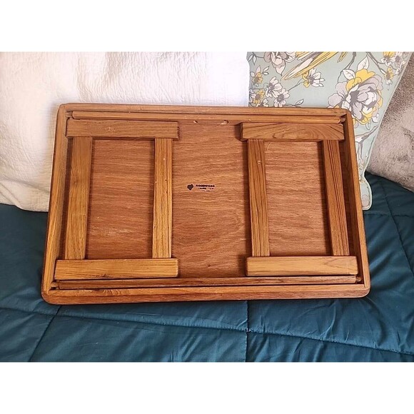 Danish Modern Goodwood Teak Breakfast in Bed Folding Laptop Tray Table 2… - Picture 6 of 6